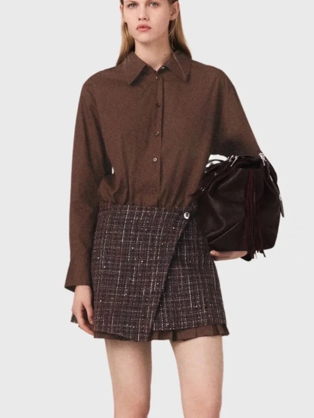 Ribrown 2-in-1 mini dress